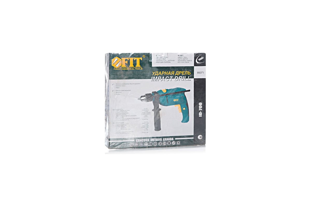 Ударная дрель FIT ID-700 80071