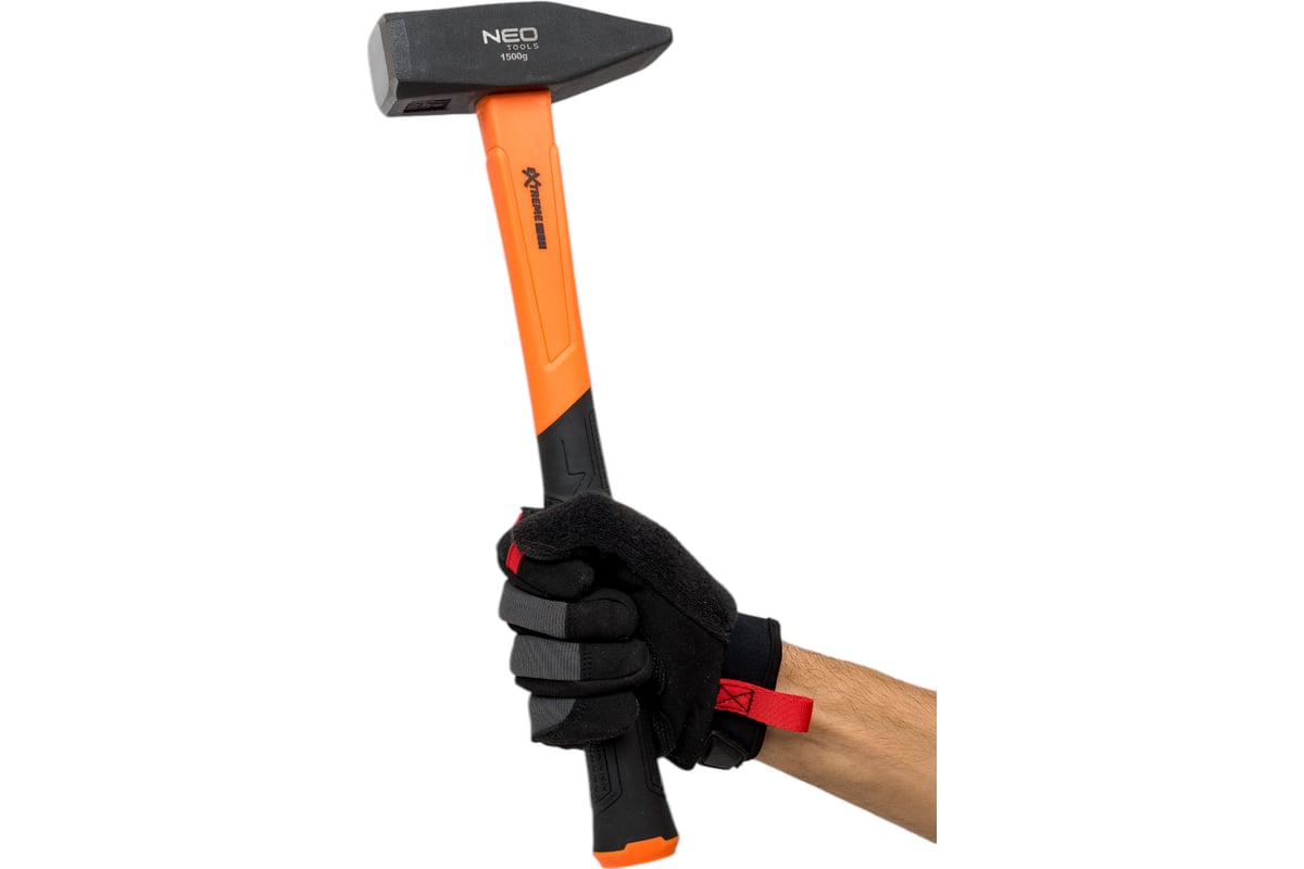 Столярный молоток Neo Tools 1500 г, рукоятка из стекловолокна 25-148