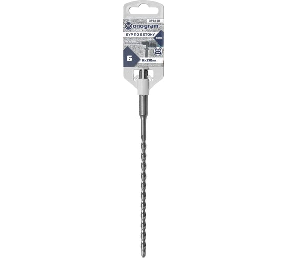 Бур по бетону Basis (6x150х210 мм; SDS-plus) MONOGRAM 089-410