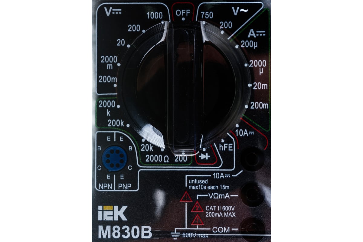 Цифровой мультиметр IEK Universal M830B 6073763 TMD-2B-830