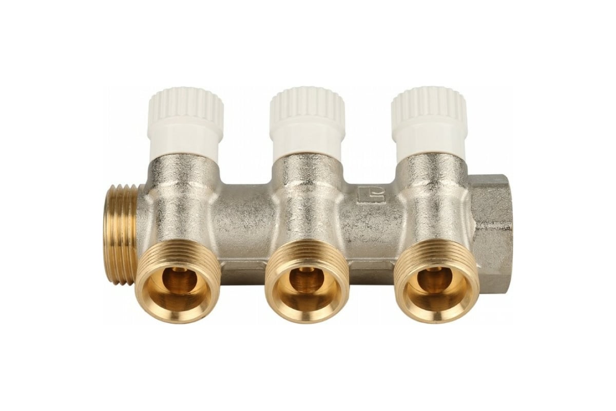 Регулирующий коллектор STOUT 1", 3 отвода 3/4" ЕК RG008UJF58O77P