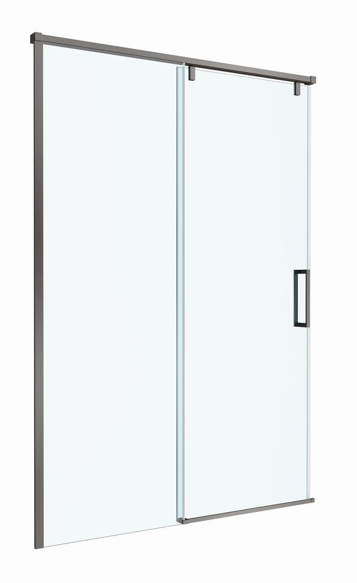 Душевая дверь BelBagno SOFT_CLOSE-1-BF-1-140-C-GM 140x200 прозрачная, оружейная сталь Душевая дверь BelBagno SOFT_CLOSE-1-BF-1-140-C-GM 140x200 прозрачная, оружейная сталь
