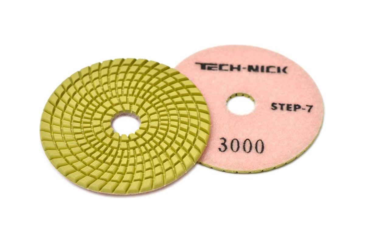 Круг алмазный гибкий шлифовальный АГШК STEP 7 (100x3.5 мм; Р3000) TECH-NICK 111120012