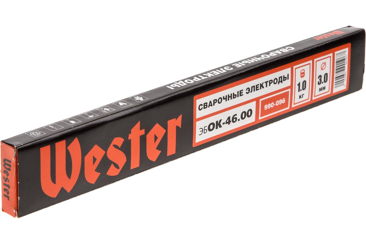 Электроды сварочные 990-096 эбОК-46.00 (3 мм; 1 кг) Wester 403828