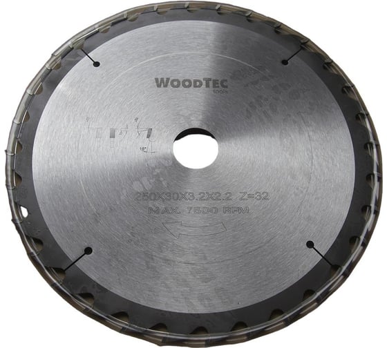 Пила дисковая 250х3.2/2.2x30 мм, Z32 WZ Woodtec ИН 299114