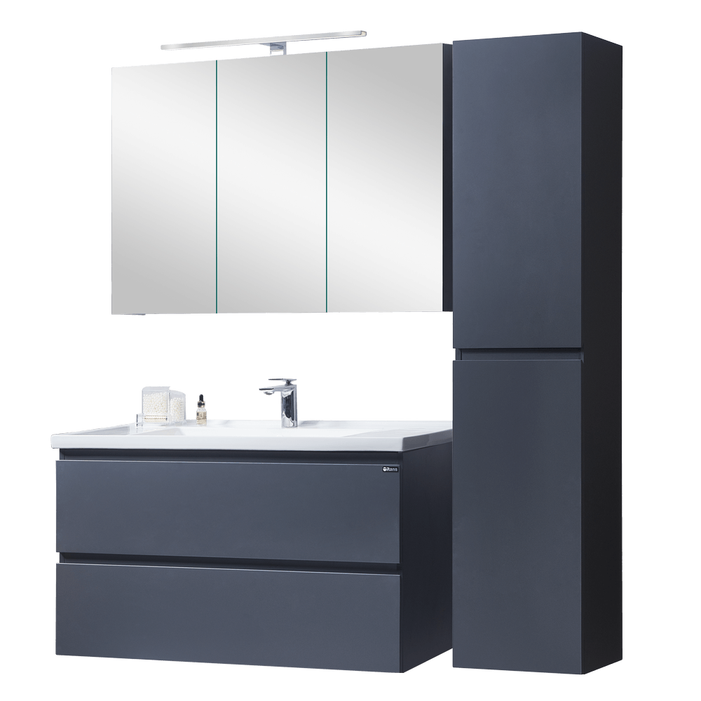 Мебель для ванной Orans BC-4023-1000 100 см графит матовый