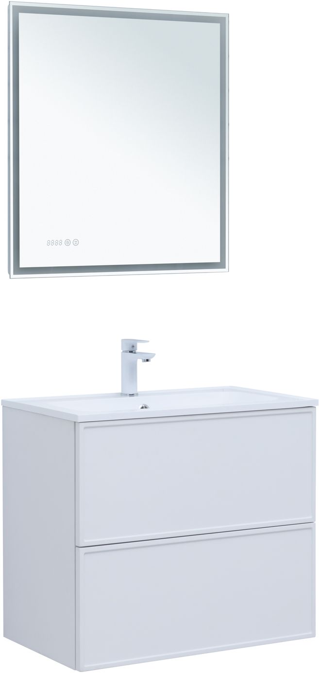 Мебель для ванной Aquanet Арт 75 см белый матовый