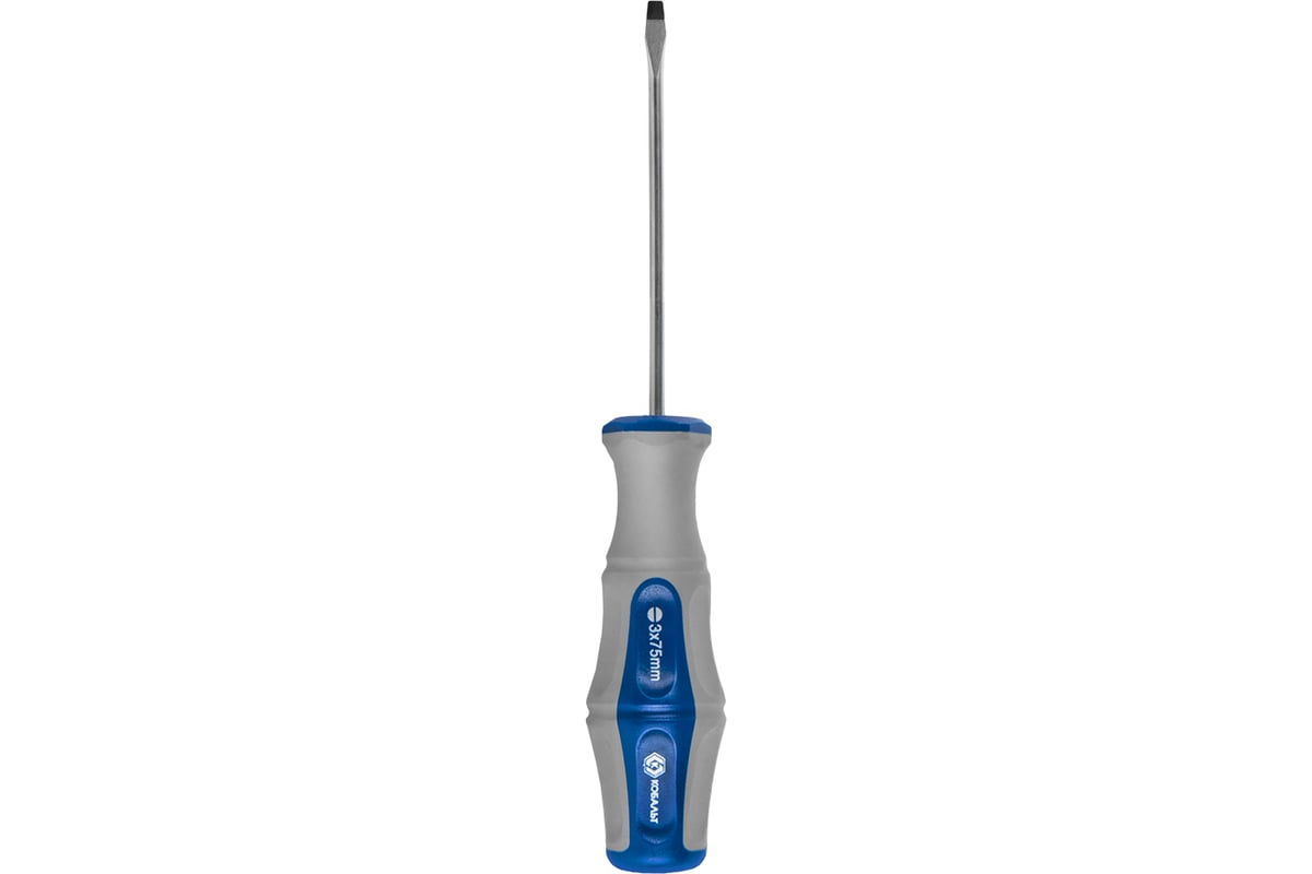 Отвёртка Ultra Grip SL 3 х 75 мм CR-V КОБАЛЬТ 646-225