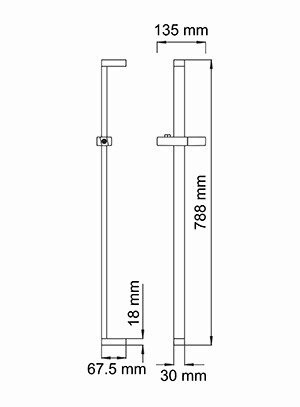 Душевая стойка WasserKRAFT A037 хром