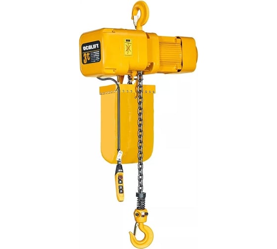 Таль на крюке для высотных работ OCALIFT H03-01s 3 т, 70 м, 380 в OCAH0301SN70m