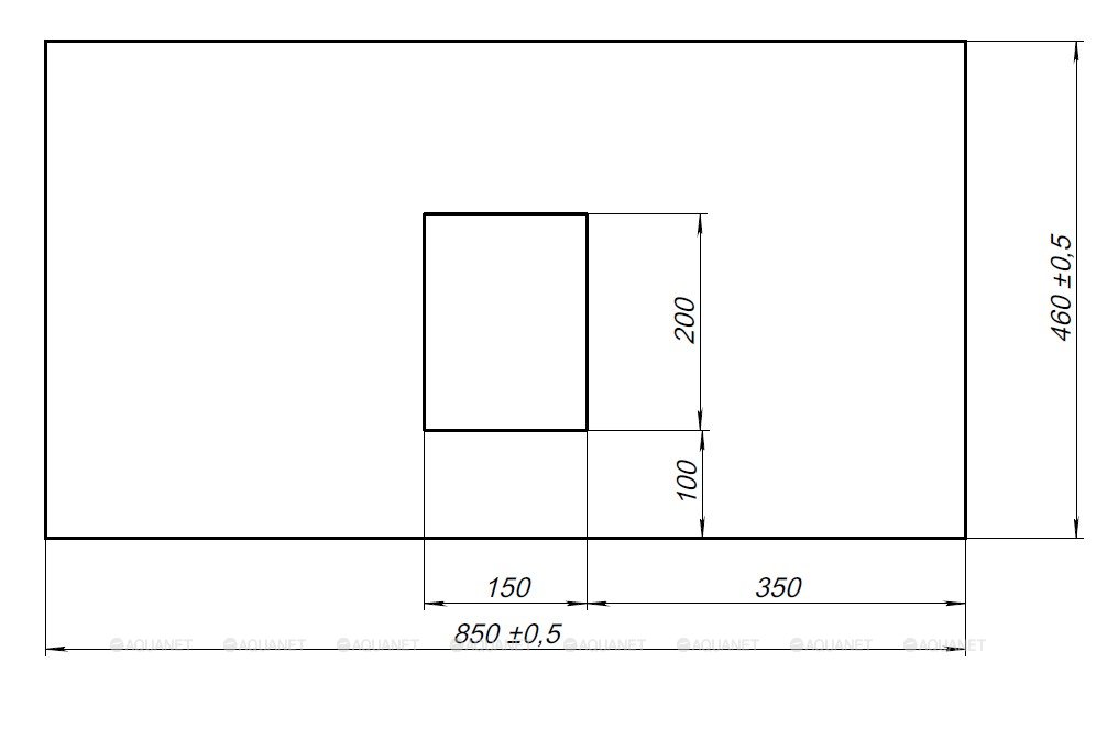 Столешница Allen Brau Infinity 85 см graphite structure, 1.21011.GR-S