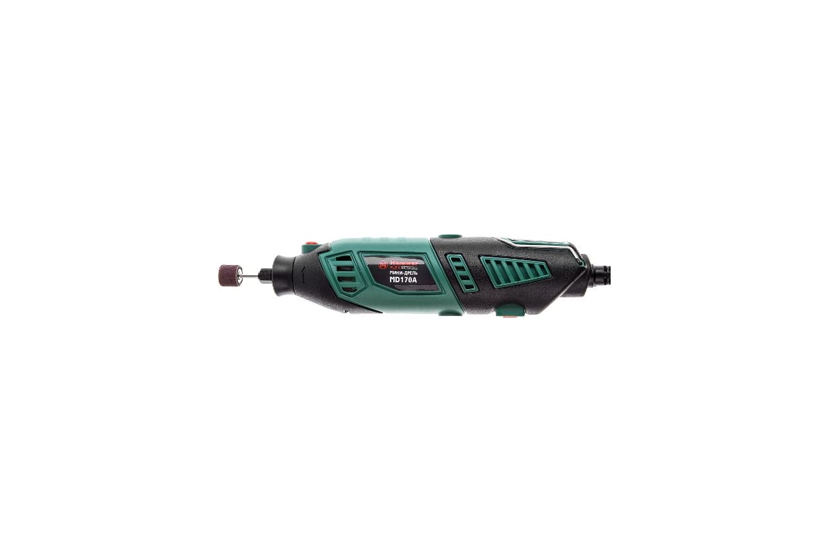 Мини-дрель Hammer Flex 170 Вт, гибкий вал, 8000-35000 об/мин, сумка и насадки 160 шт. MD170A