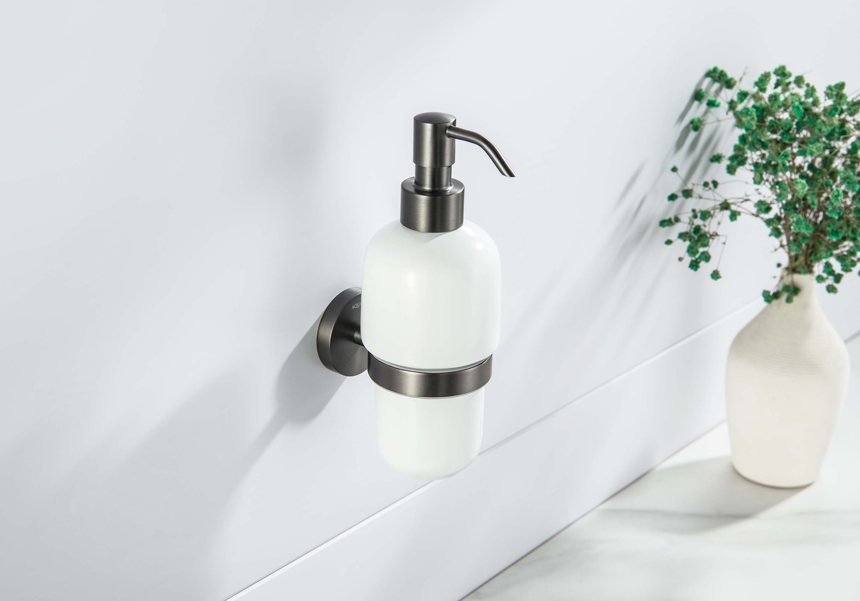 Дозатор для мыла Aquatek Бетта AQ4605BGM оружейная сталь