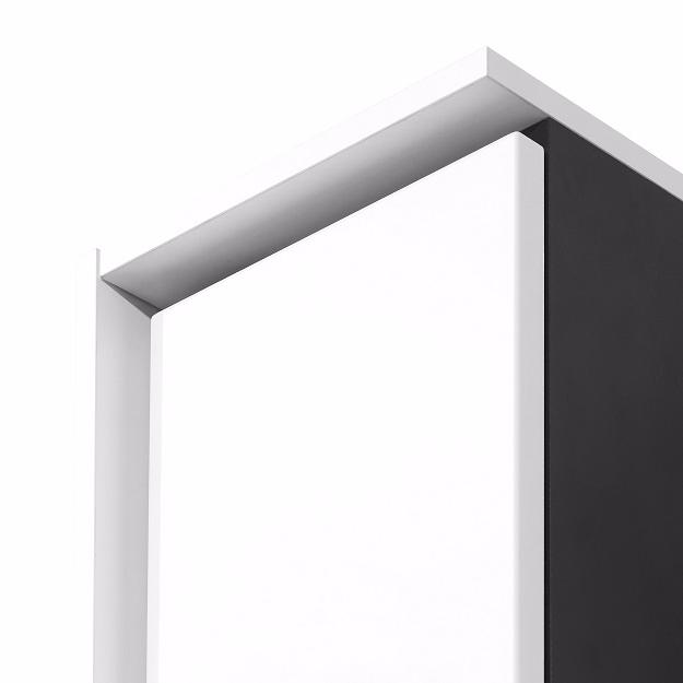 Шкаф пенал Roca Aneto 23 см правый белый глянец, черный