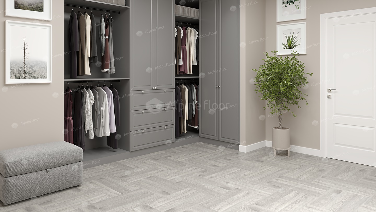 SPC ламинат Alpine Floor Parquet Light Дуб Полис 600x125x4 мм, ECO 13-21B