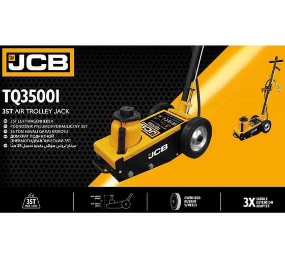 Подкатной пневматический домкрат JCB 35т JCB-TQ35001(59874)