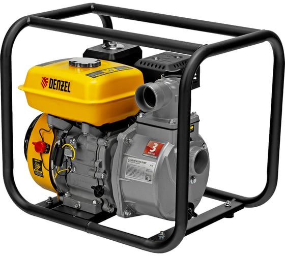 Бензиновая мотопомпа для чистой воды Denzel PX-50, 7 л.с., 2, 600 л/мин, глуб 8 м,напор 30 м/ 99201