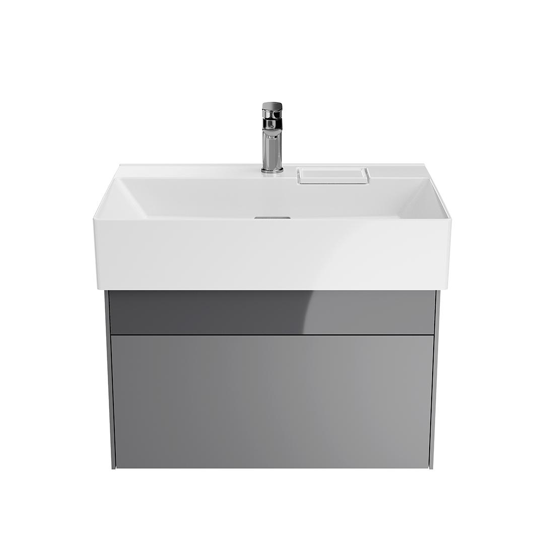 Мебель для ванной Kerama Marazzi Logica 70 см 2 ящика, стальной серый