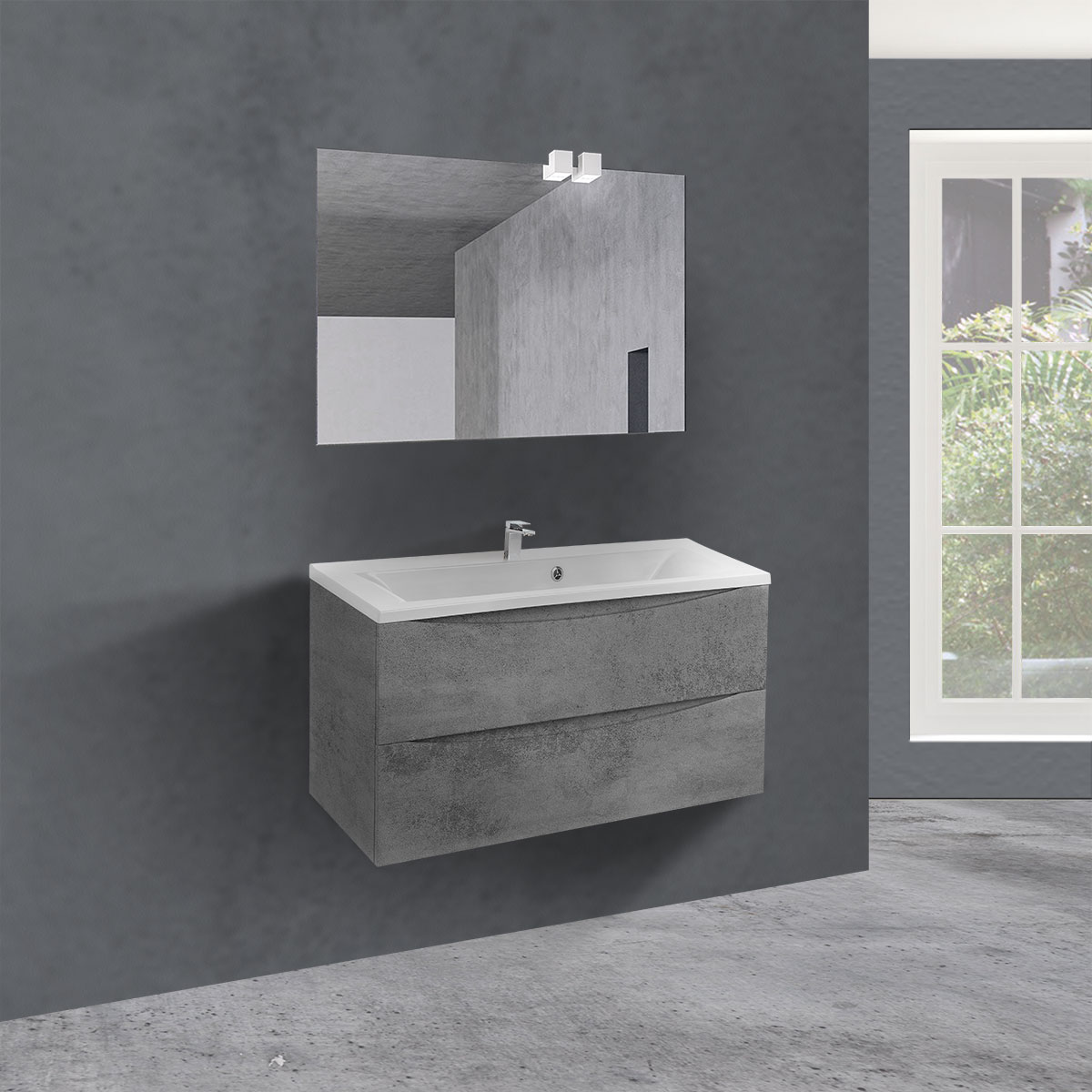 Тумба с раковиной Vincea Mia 90 см (под раковину VCB-3M900)