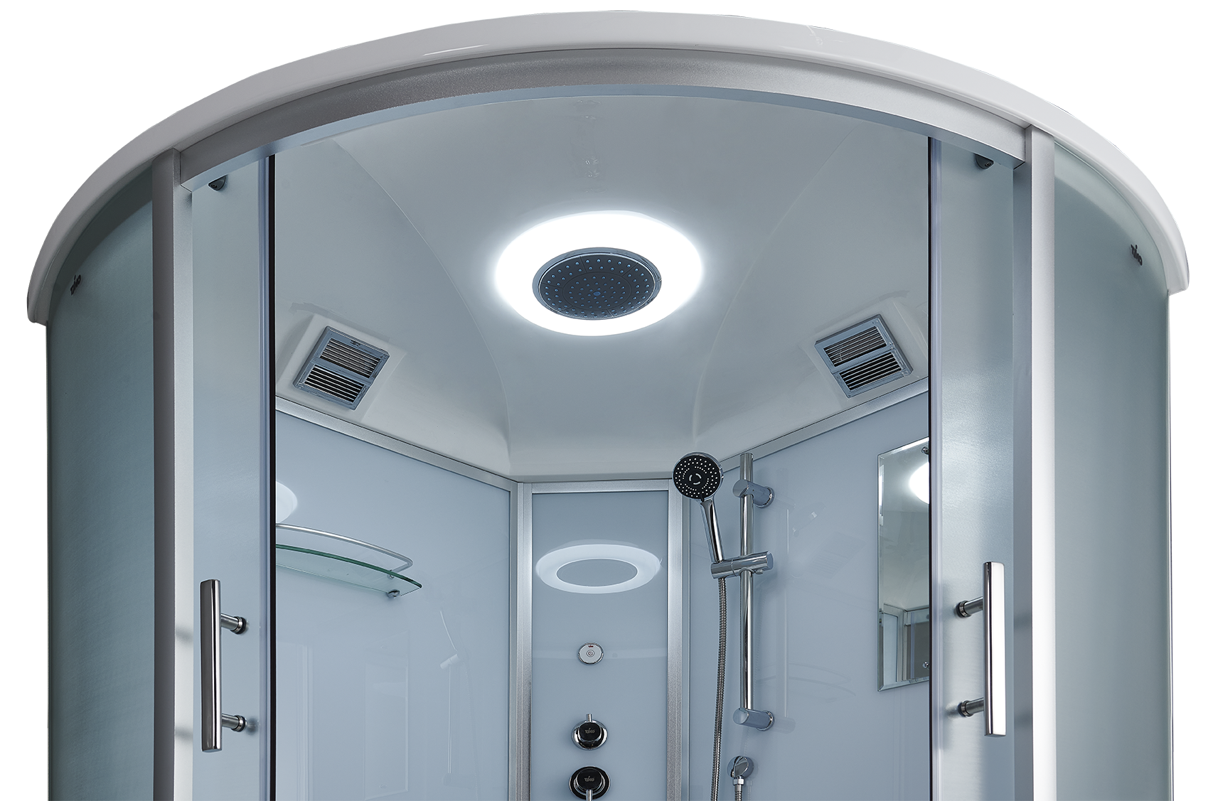 Душевая кабина Timo Standart T-6609SF Silver Fabric 90x90, без г/м, матовые стекла, хром