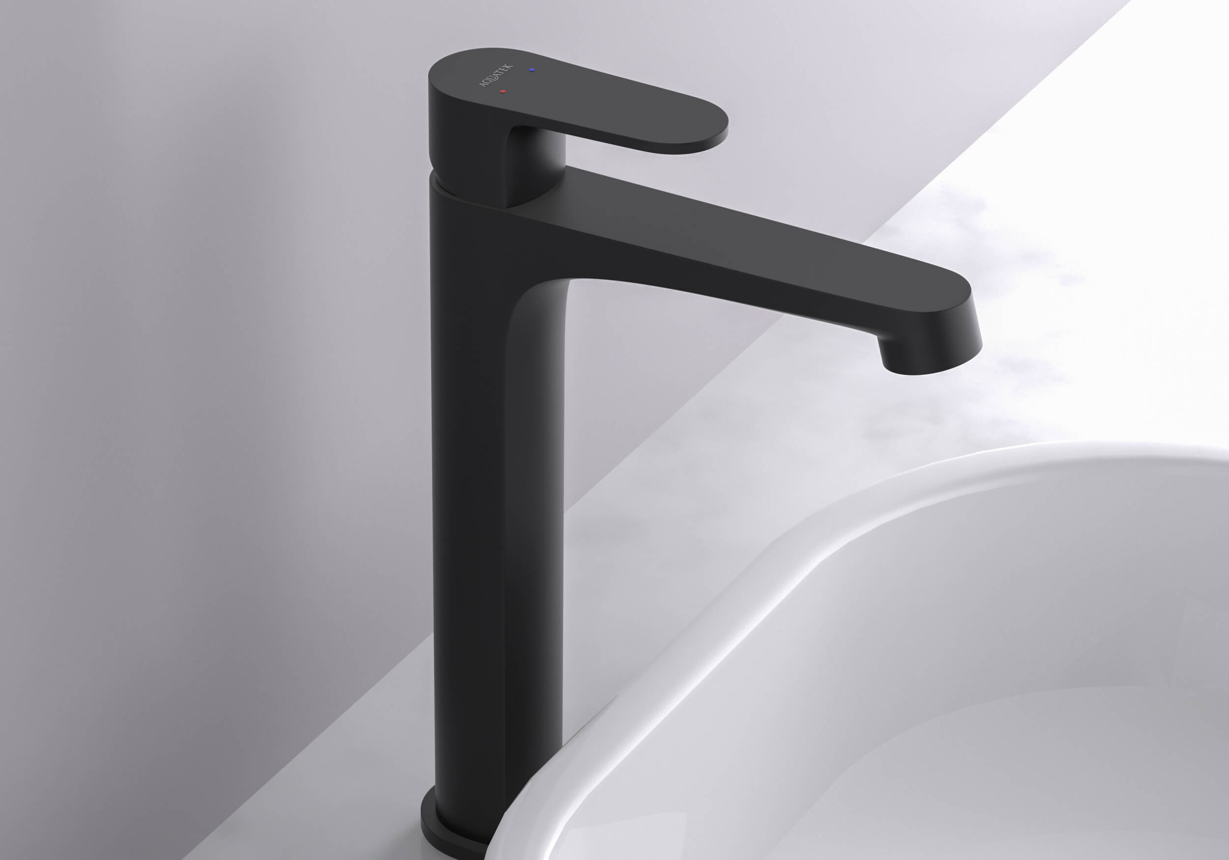 Смеситель для раковины Aquatek Оберон AQ1204MB черный матовый