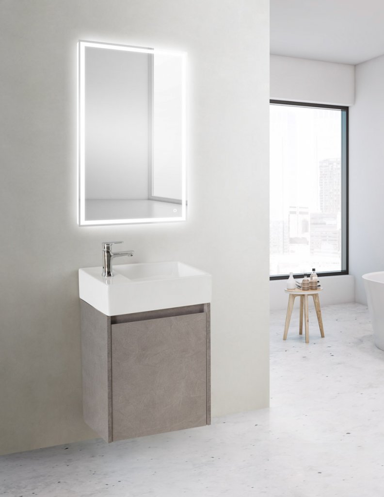 Мебель для ванной BelBagno Kraft Mini 45 см Pietra Grigio