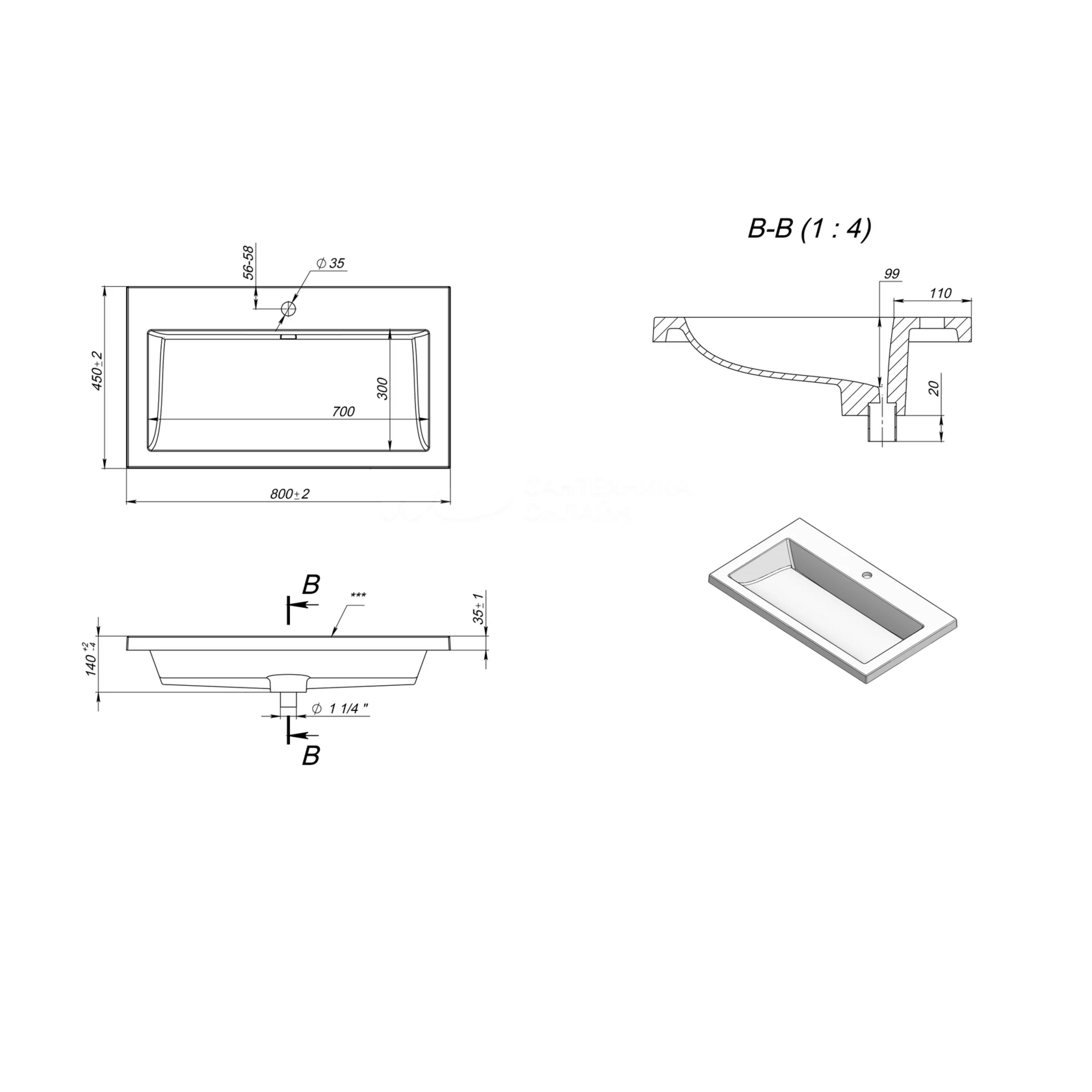 Мебель для ванной AQUAme S1 80 см белый глянец