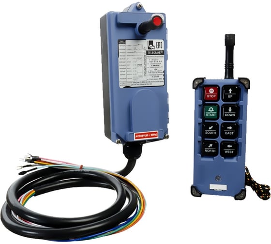 Радиоуправление, 6 кнопок, 12v-24v TELECRANE А21-Е1В 00016579