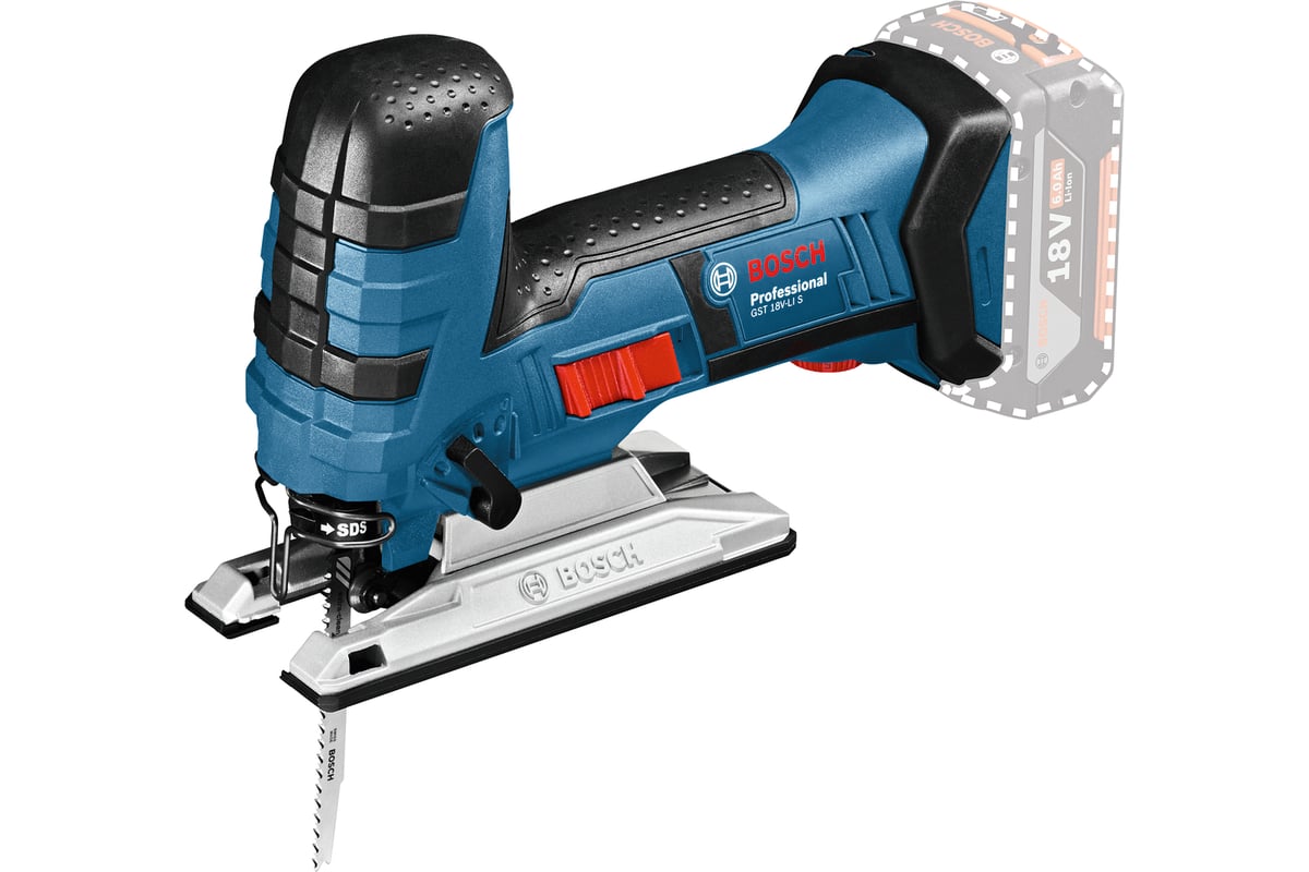 Аккумуляторный лобзик Bosch GST 18 V-LI S Solo 0.601.5A5.100
