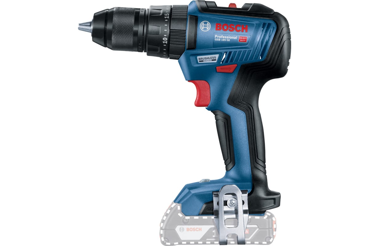 Аккумуляторная ударная дрель-шуруповерт Bosch GSB 18V-50 06019H5106