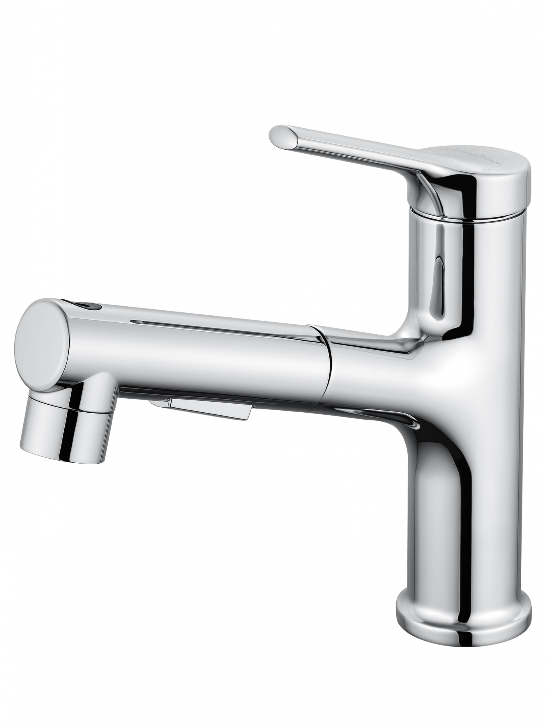 Смеситель для раковины Wonzon&Woghand WW-A40862-CR выдвижной излив, хром