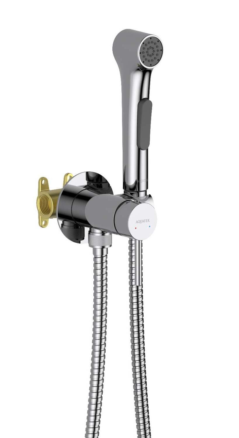 Смеситель Aquatek Европа AQ1020CR с гигиеническим душем, хром Смеситель Aquatek Европа AQ1020CR с гигиеническим душем, хром