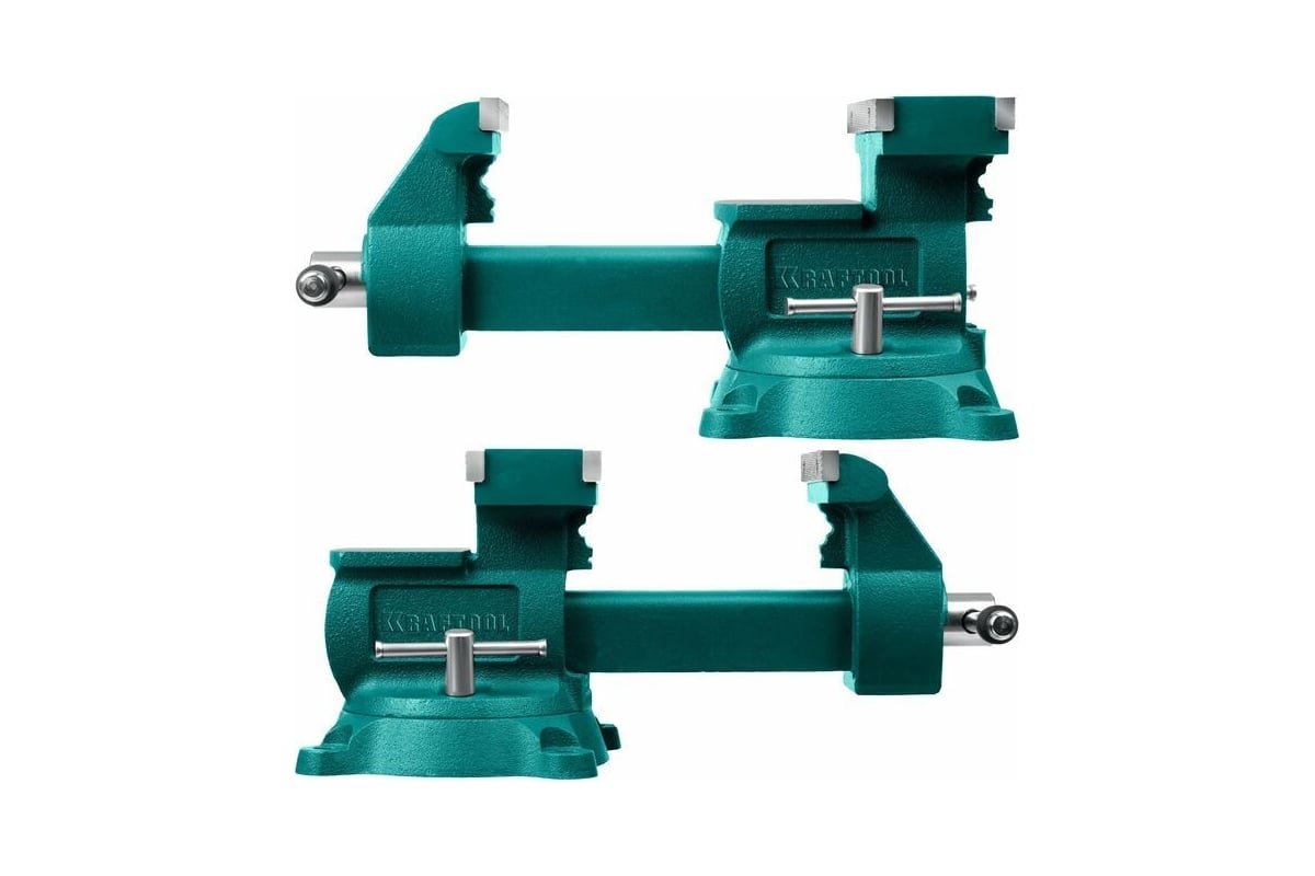 Слесарные тиски Kraftool Reversible 140 мм, расход 273 мм 32705-140