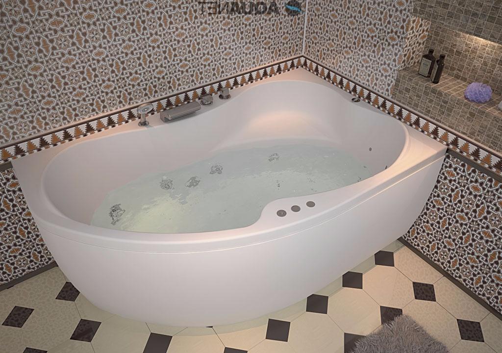 Акриловая ванна Aquanet Capri 160x100 R