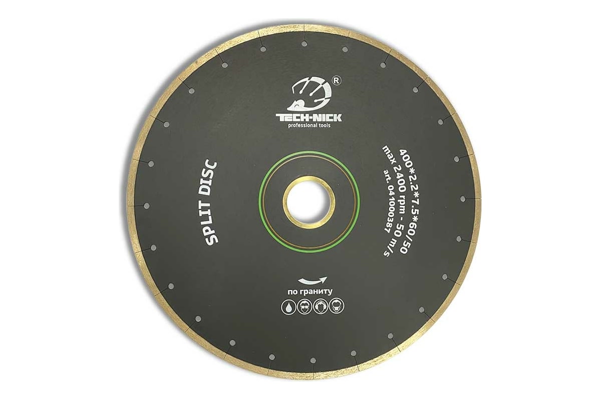 Диск алмазный сплошной по граниту SPLIT DISC (400х60/50 мм) TECH-NICK 41000387