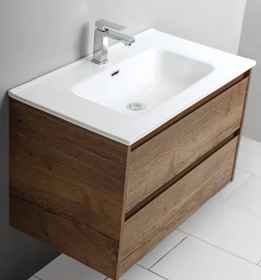 Тумба с раковиной BelBagno Kraft 80 см Rovere Tabacco