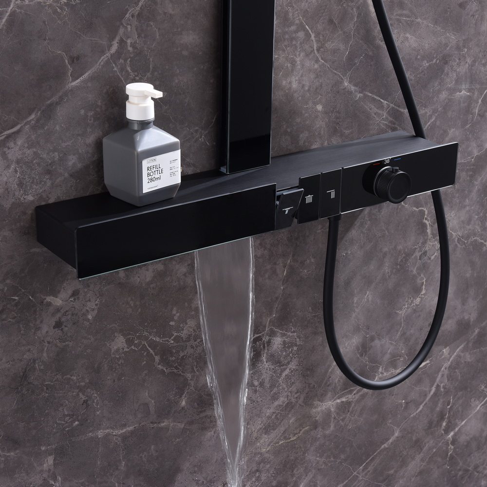 Душевая стойка Black&White Gravity GH-9005 термостат