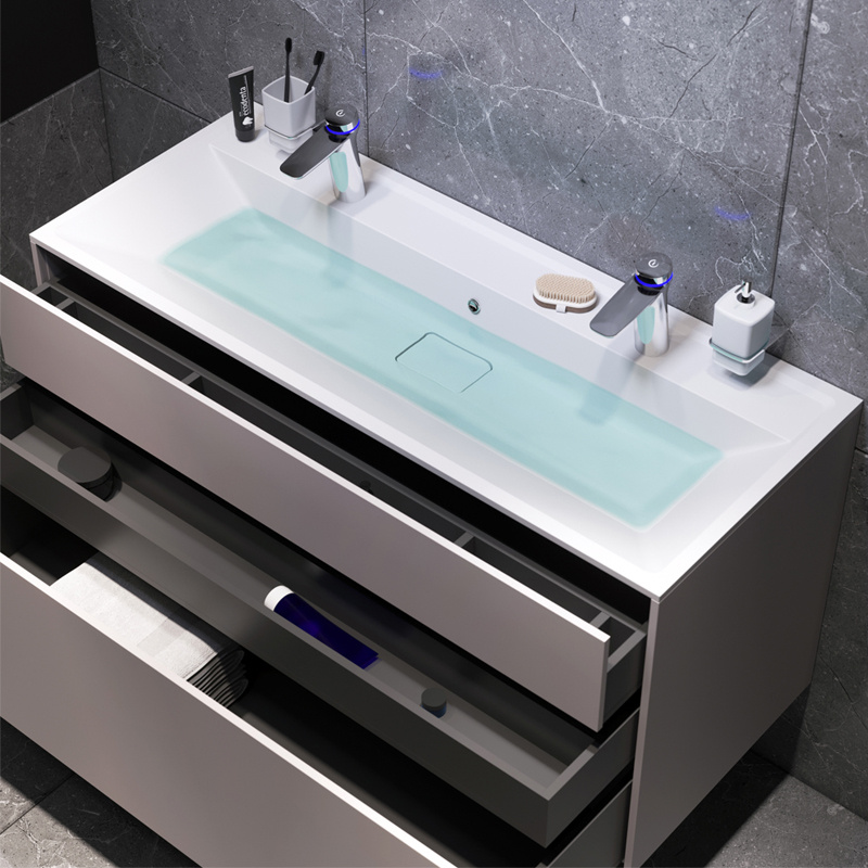 Мебель для ванной Am.Pm Inspire 2.0 120 см подвесная, серый матовый