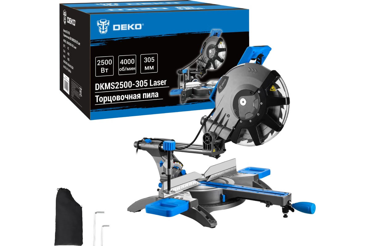 Торцовочная пила Deko DKMS2500-305 Laser 063-4316