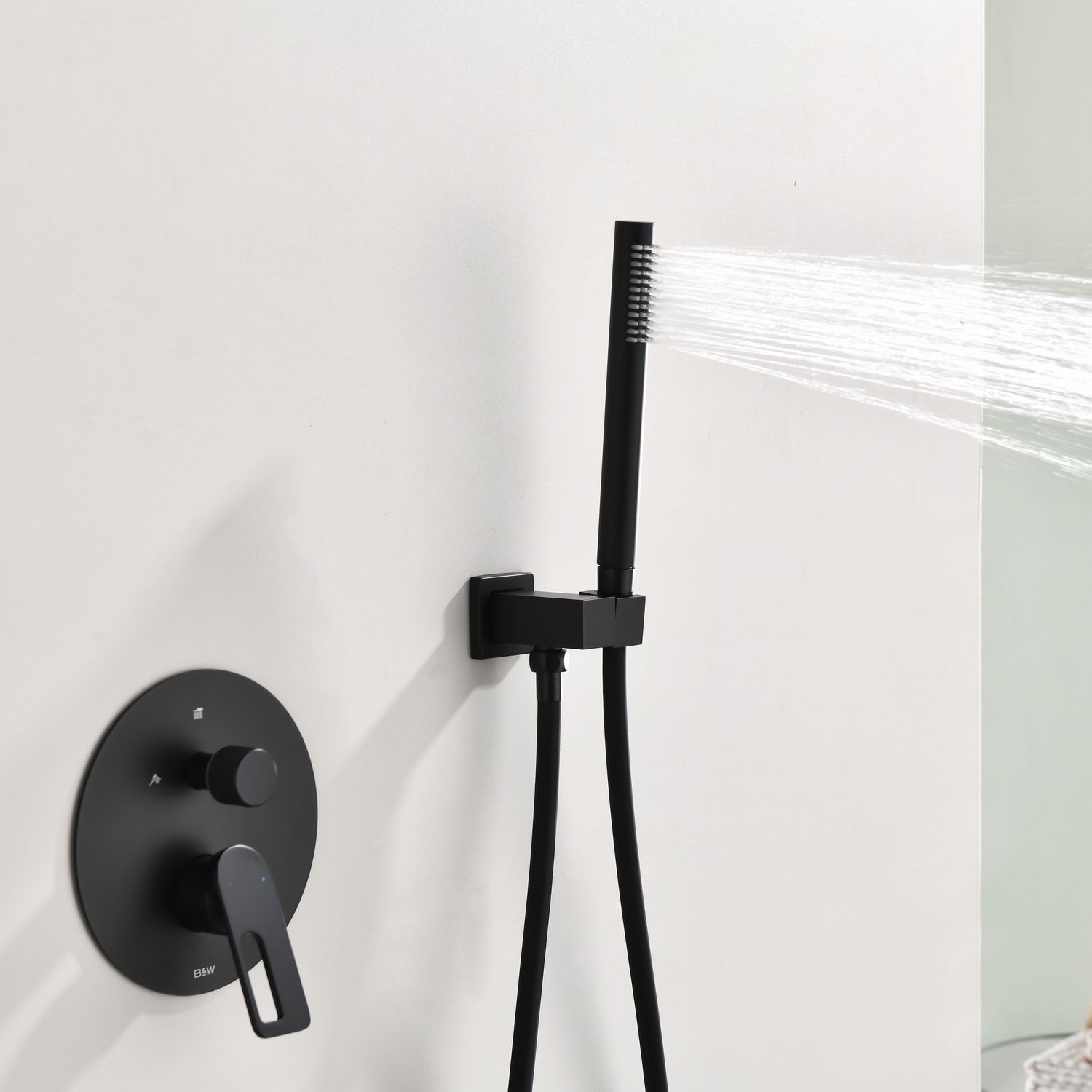 Душевой набор Black&White Gravity GL-9105-MB черный матовый