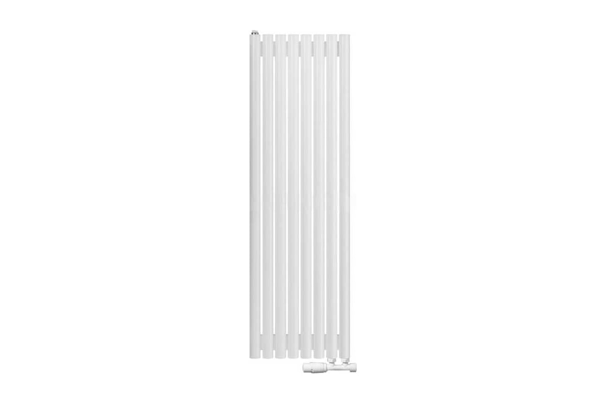 Вертикальный радиатор ARBIOLA Iris c нижним 42 V подключением, VR, RAL 9016 матовый белый 269153