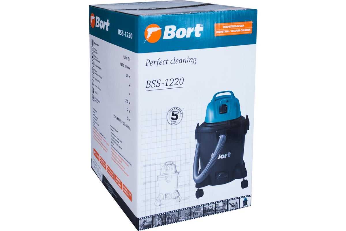 Пылесос для сухой и влажной уборки Bort BSS-1220 91271822