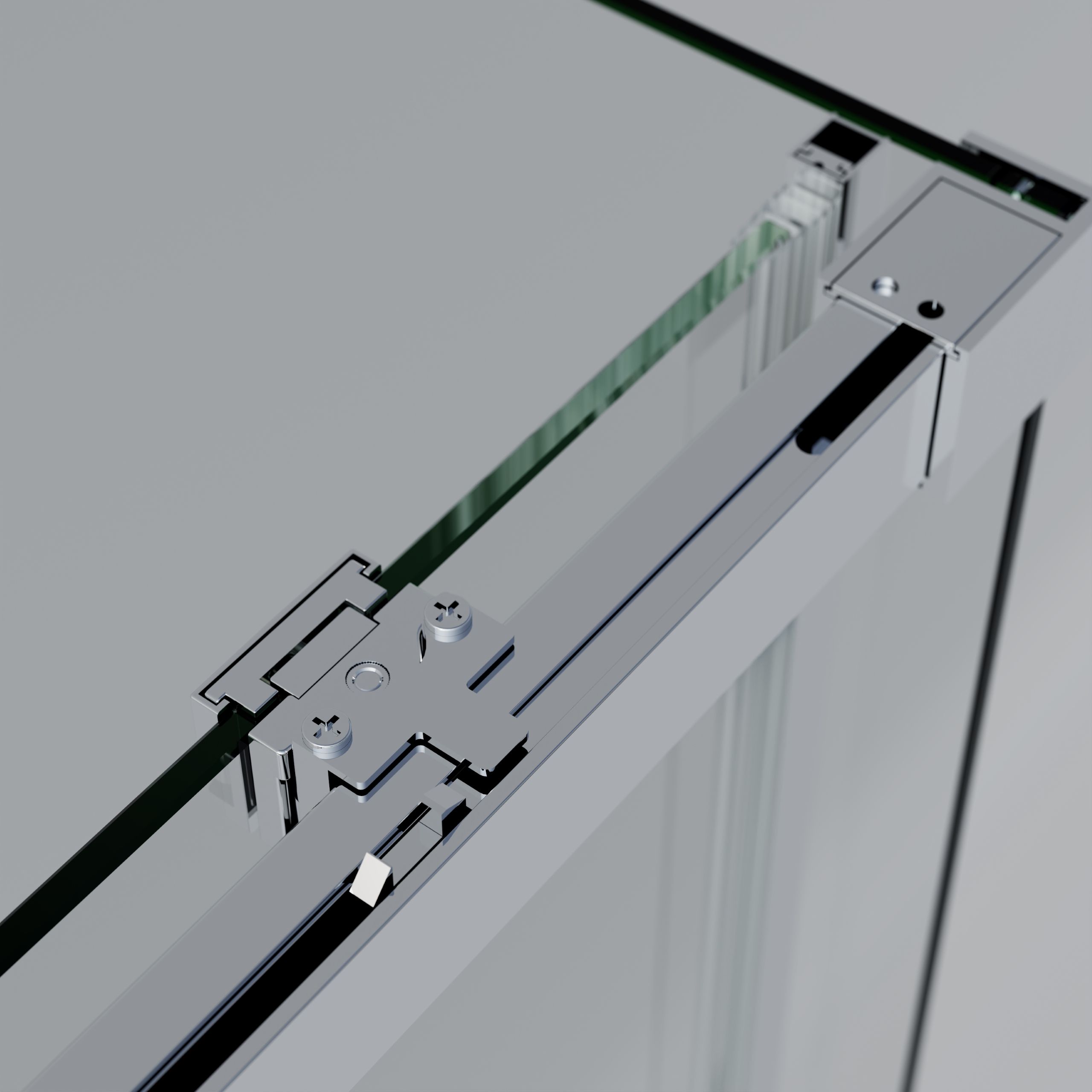 Душевая дверь Vincea Софт 2 (Soft 2) VDS-3SO2140CLG 140x200 брашированное золото, прозрачная