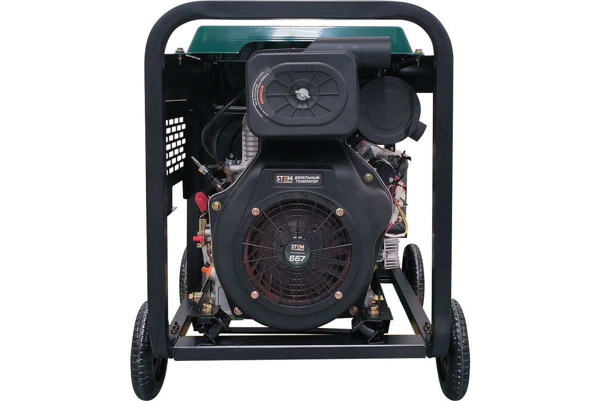 Дизельный генератор Stem Techno s8500de (8,5кв, электростартер, дисплей, подогрев, 230/400в, авр) ГЕН020