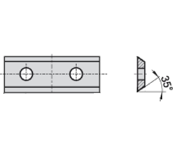 Нож твердосплавный CTOPP10 (50x12x1.5 мм) для деревообработки CERATIZIT 80358635