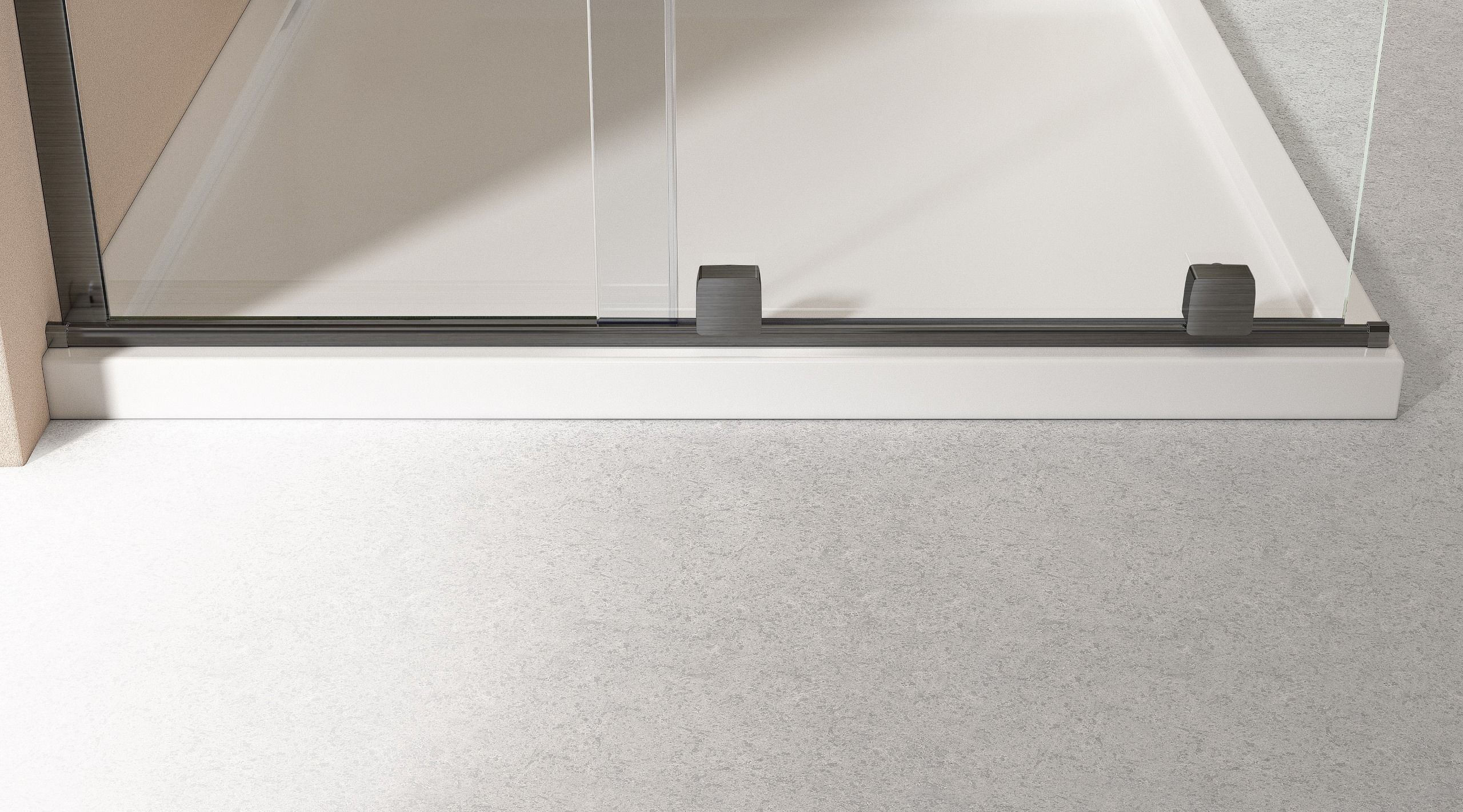 Душевая перегородка Vincea Волк-Ин (Walk-In) VSW-4WSL120CLGM-L 120x200 вороненая сталь, прозрачное, левая