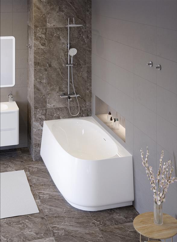 Акриловая ванна Cezares Lux CZR-LUX-CORNER-165-80-58-L 165x80 см белый, L