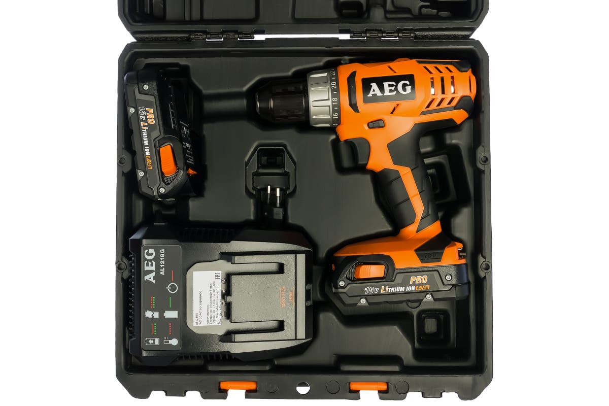 Аккумуляторная дрель-шуруповерт AEG BS 18G2 Li-152C 433950