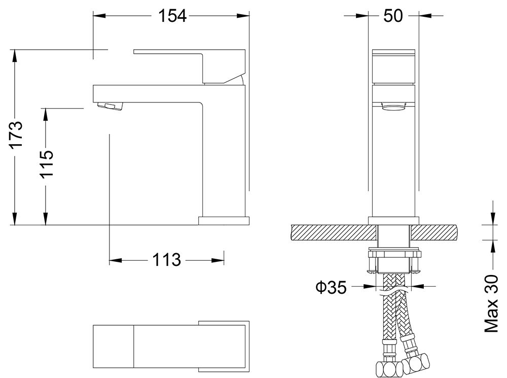 Смеситель для раковины Timo Selene 2061/16F матовый белый