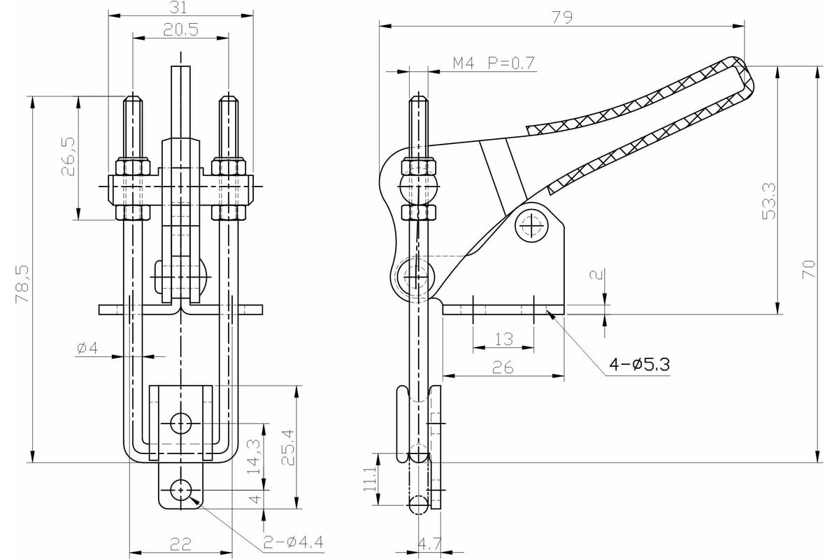 Стягивающий зажим HS CLAMP HS-40324